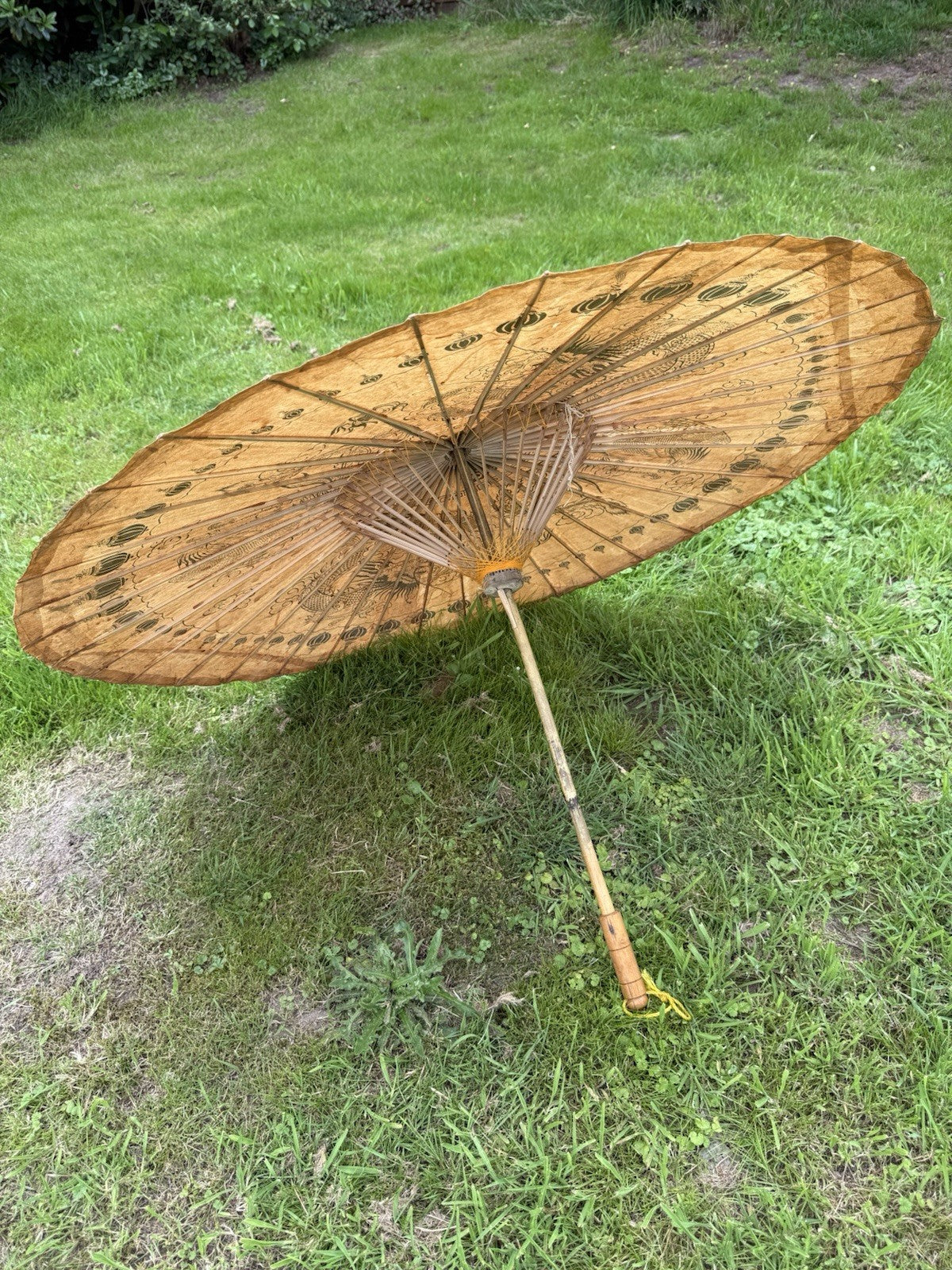 VINTAGE AUTHENTISCHER JAPANISCHER REGENSCHIRM ASIATIKA