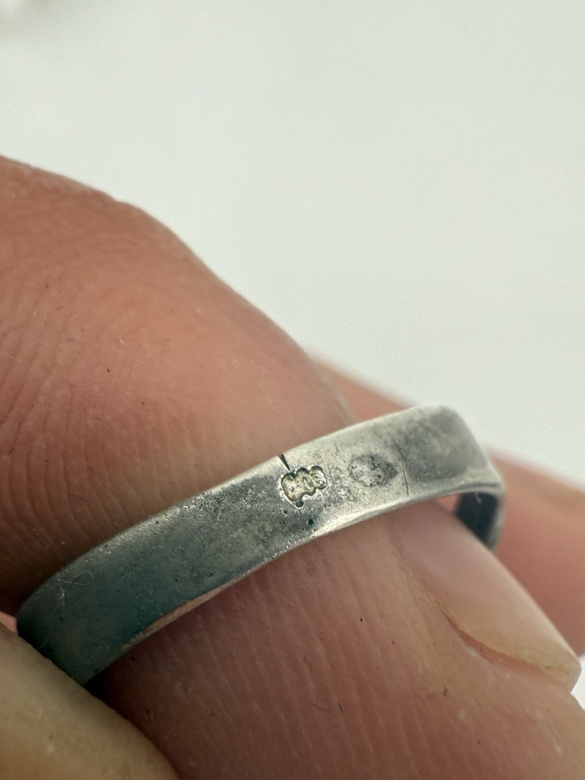 KLASSISCHER SCHÖNER RING MIT PERLE UND ZIRKONIA 800 SILBER VINTAGE GR.54