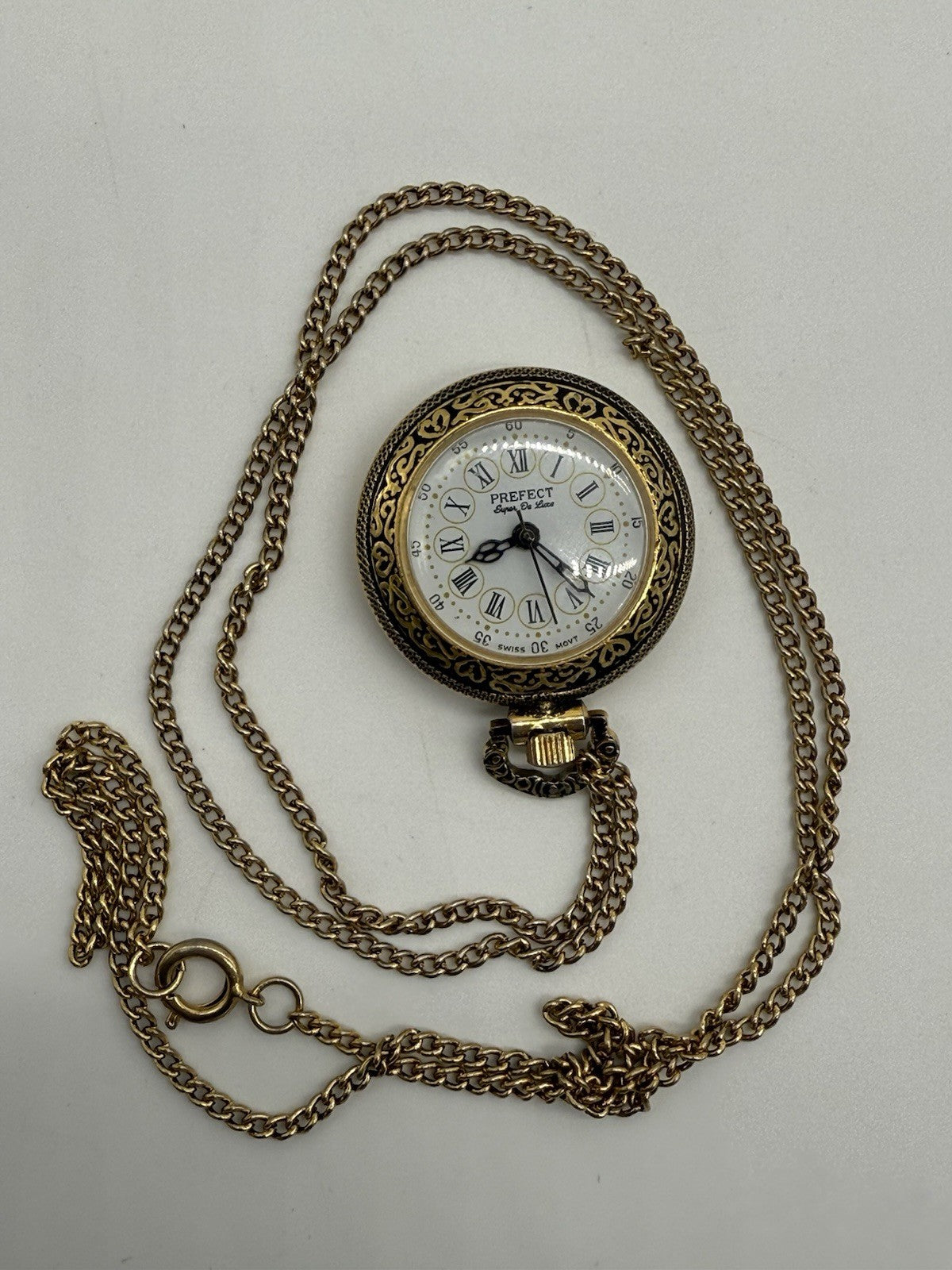 PREFECT SUPER DE LUXE  TASCHENUHR SWISS  VINTAGE LÄUFT