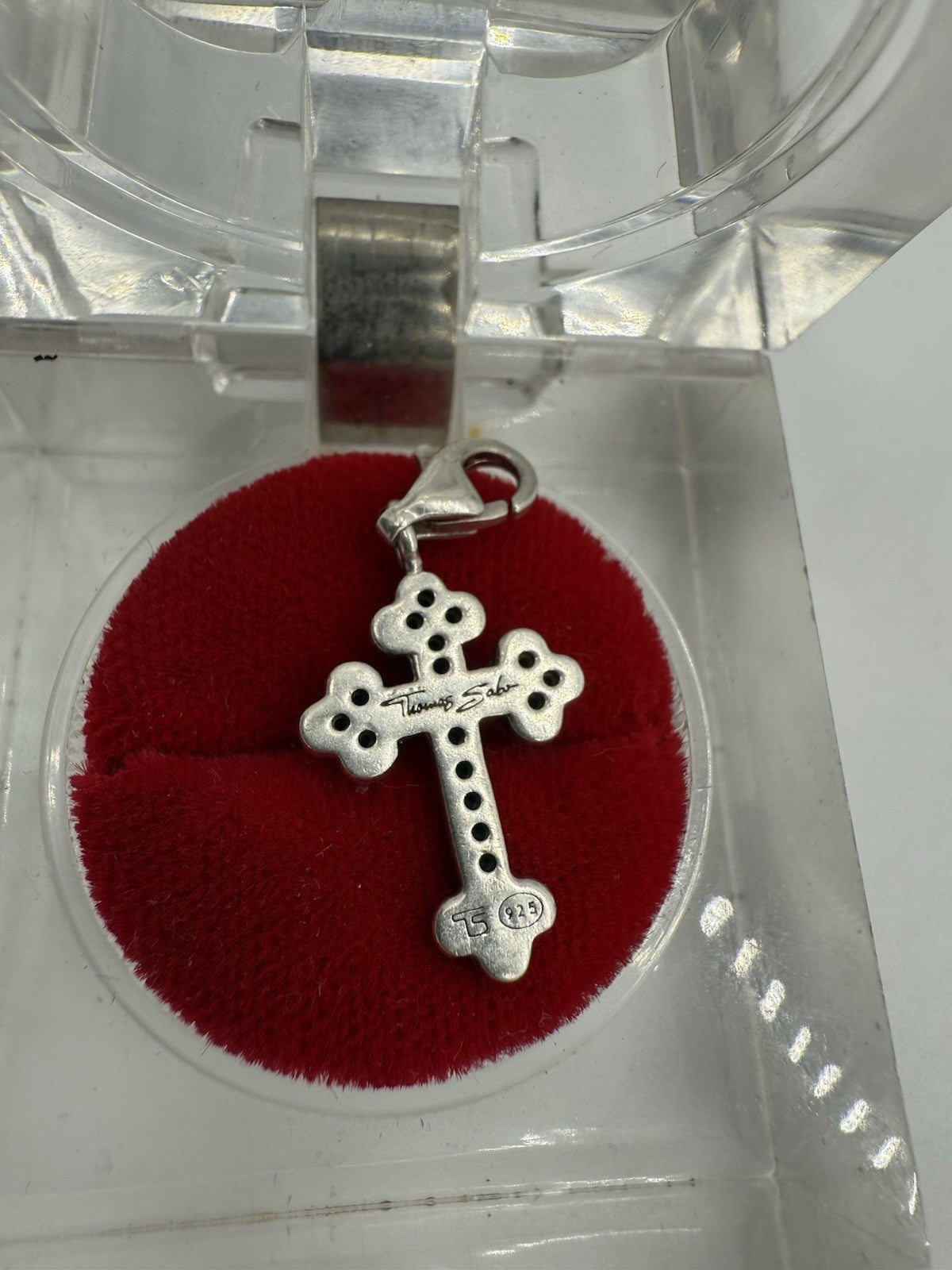 THOMAS SABO 925 STERLING SILBER KREUZ CHARM, ANHÄNGER