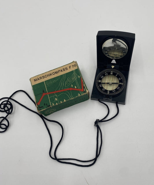 DDR MARSCHKOMPASS F70, FREIBERGER PRÄZISIONSMECHANIK VINTAGE