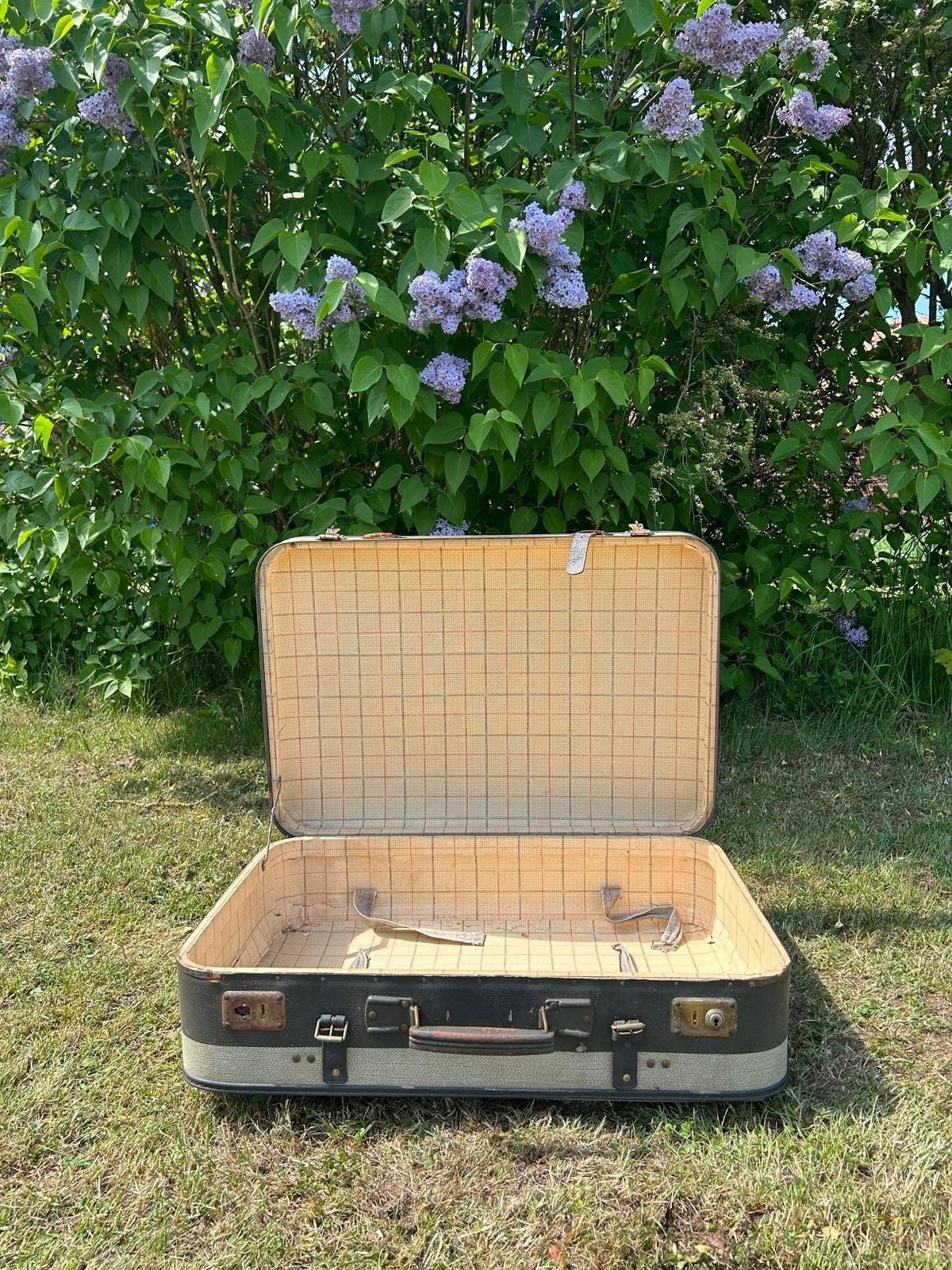 VINTAGE REISEKOFFER 50er JAHRE HARDCASE TASCHE OLDTIMER