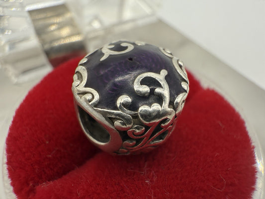 PANDORA CHARM S925 ALE STERLING SILBER VIOLET ANHÄNGER