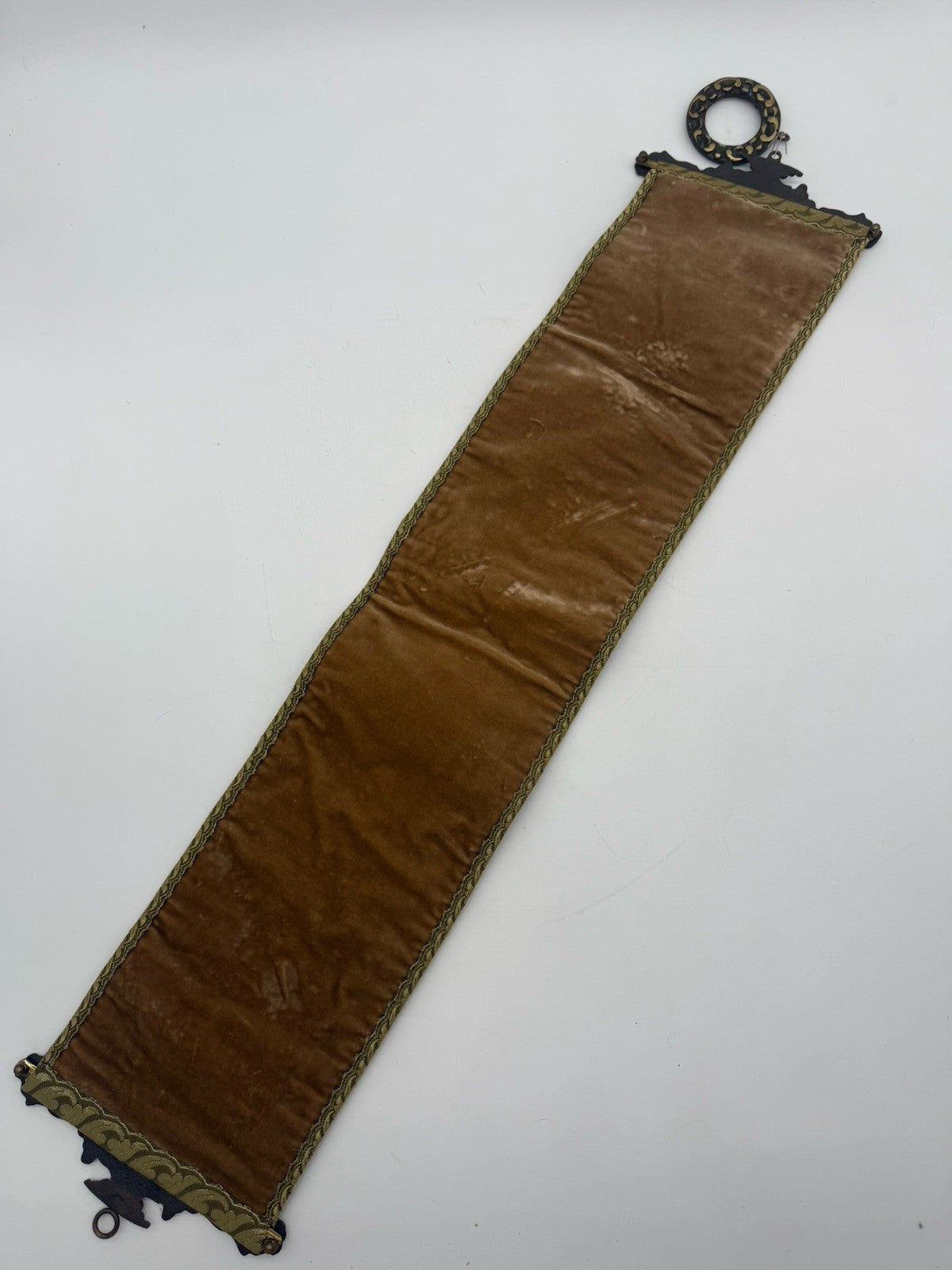 HANDGESTRICKTER KLINGELZUG GLOCKENSTRANG WANDBANDEROLE GLOCKENZUG
