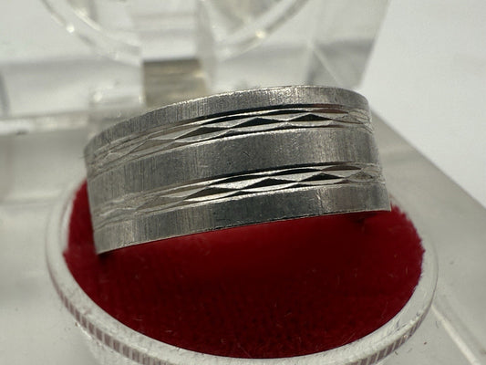 VINTAGE 925 STERLING SILBER BANDRING GR.60
