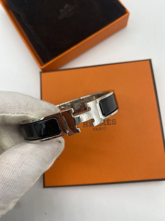 ORIGINAL HERMÈS ARMREIF CLIC H BLACK NOIR