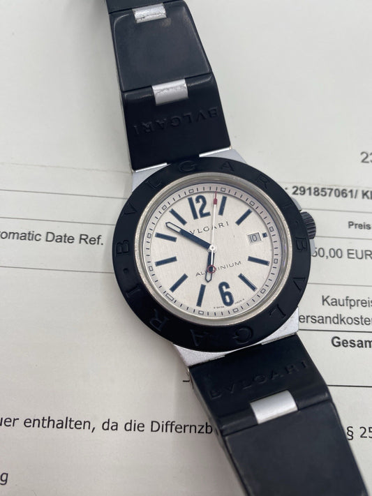 BVLGARI DIAGONO AUTOMATIK ARMBANDUHR AL44TA