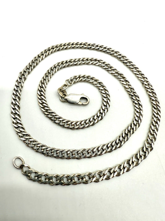 INTAGE PANZERKETTE 925 STERLING SILBER HALSKETTE 42cm