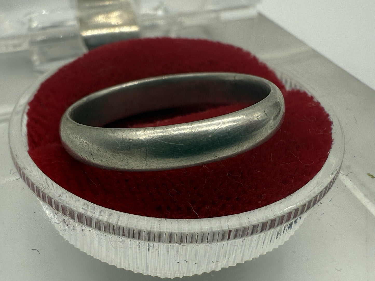VINTAGE 800 SILBER SCHLICHTER TRAURING EHERING GR.52