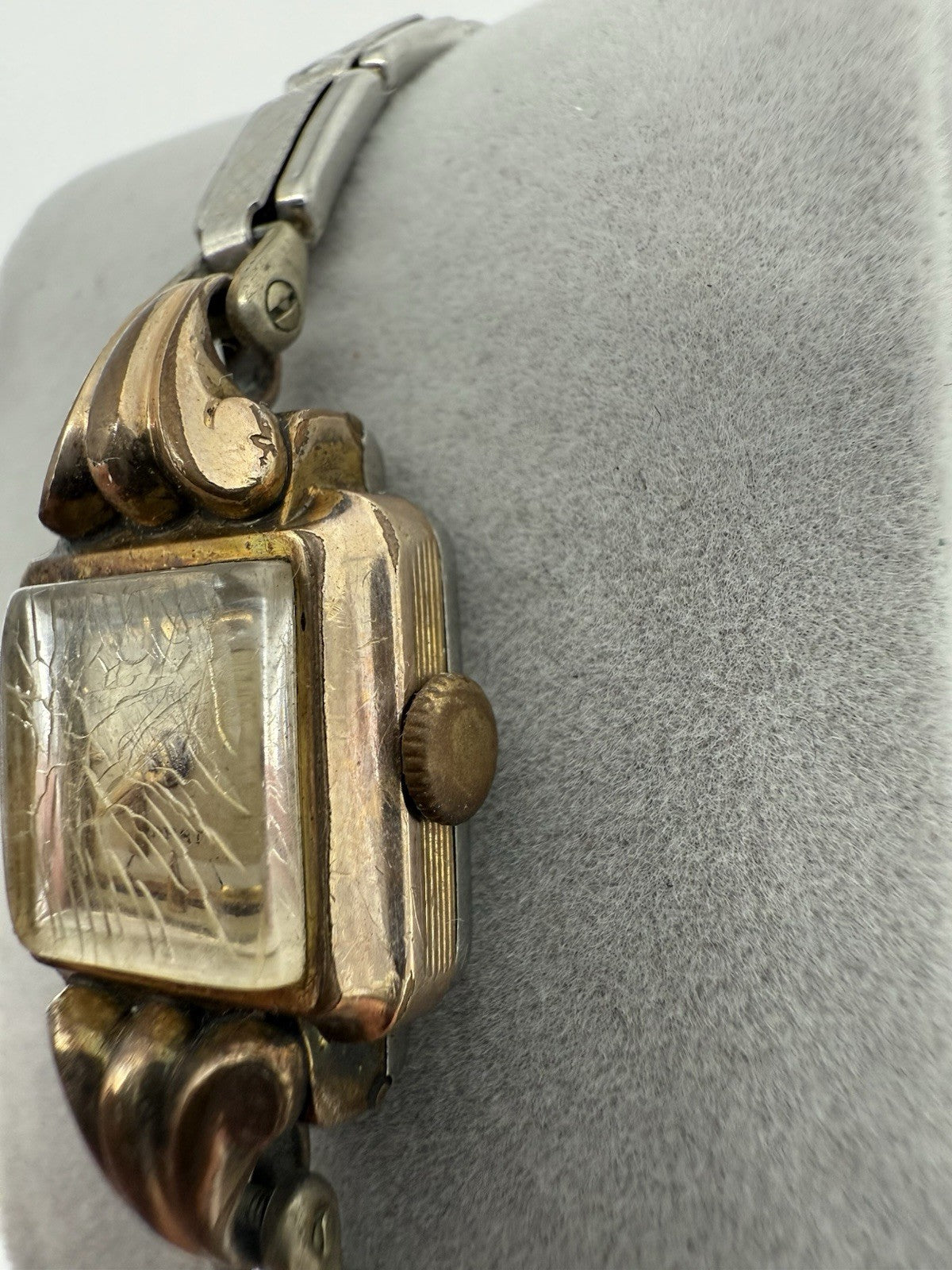 VINTAGE BERG PARAT GOLD PLAETED DAMEN ARMBANDUHR HANDAUFZUG