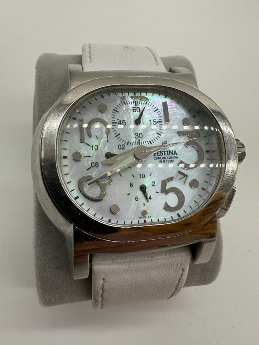 FESTINA MAMBO BIG-SIZE OVAL CHRONOGRAPH DATE HERREN UHR REF.F16125