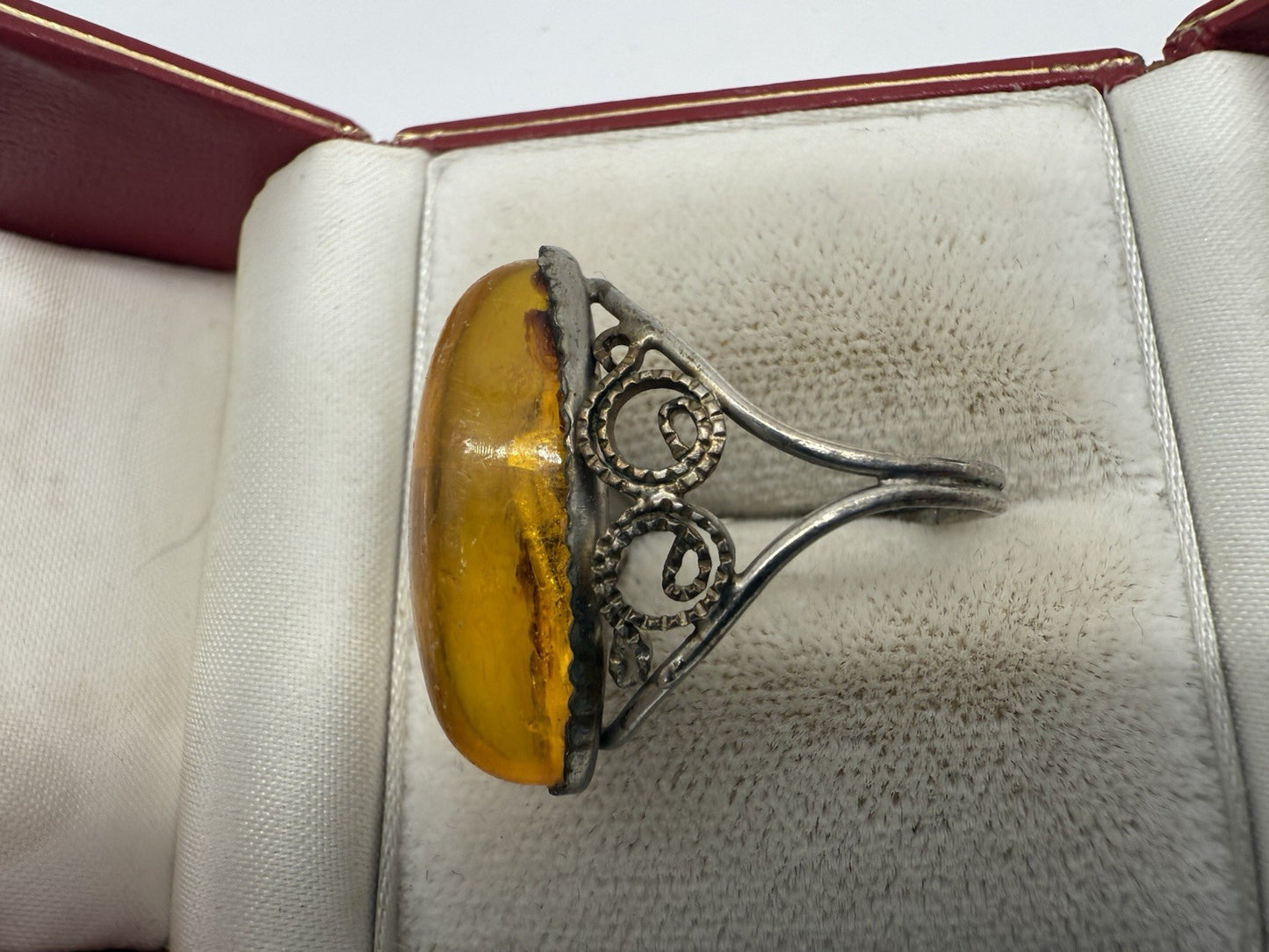 VINTAGE MODESCHMUCK RING ORIENTALISCHES DESIGN GR.57