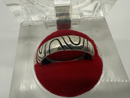 VINTAGE JUGENDSTIL SILBER RING 925 SILBER HANDGEMACHT GR.61