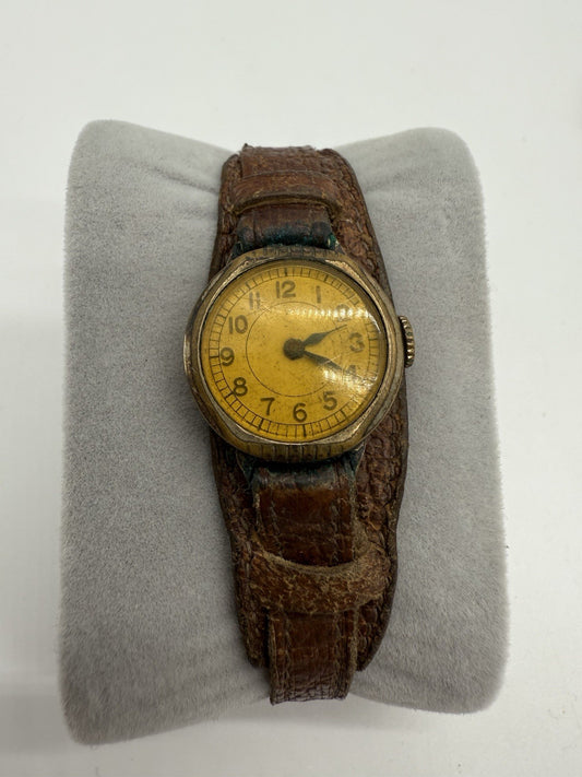 VINTAGE GOLD-PLATED DAMENUHR ARMBANDUHR GERMANY