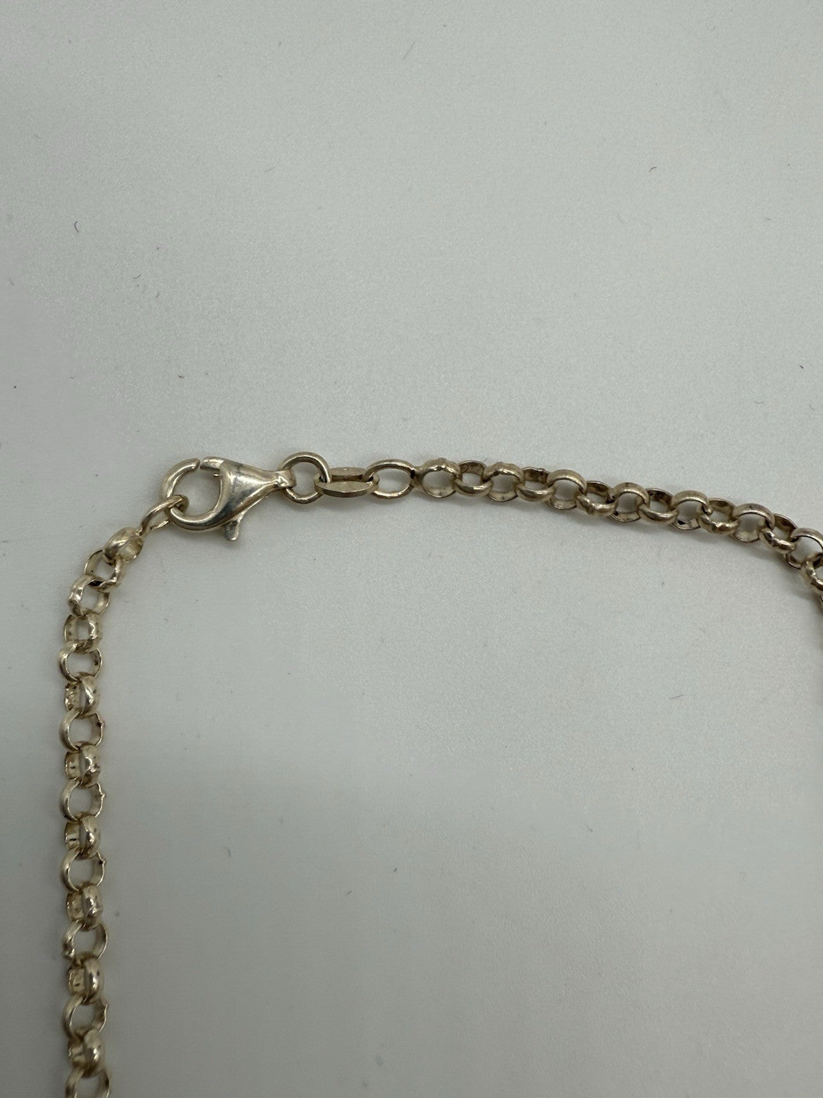 VINTAGE ENGEL-KETTE MIT KREUZEN & HERZ - 925 SILBER STATEMENT-SCHMUCK