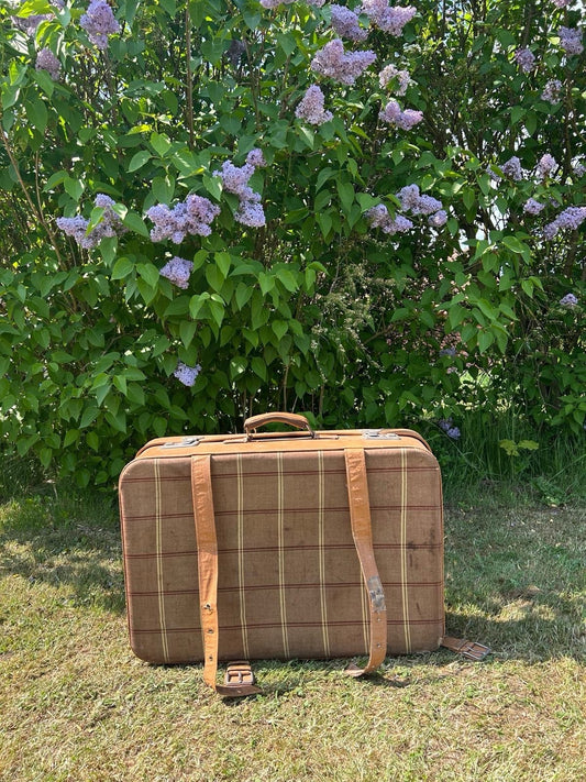 VINTAGE REISEKOFFER 50er JAHRE HARDCASE TASCHE OLDTIMER