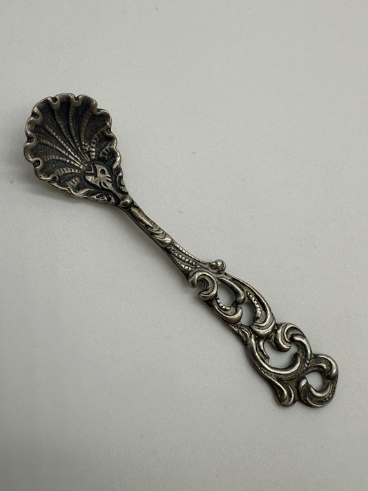 SCHÖNER 925 STERLING SILBER SALZLÖFFEL