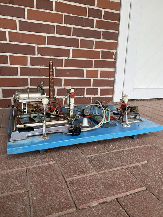 VINTAGE DAMPFMASCHINE WILESCO MIT VIEL ZUBEHÖR, FLEISCHMANN etc.