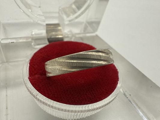 VINTAGE 925 STERLING SILBER RING MIT MUSTER GR.56