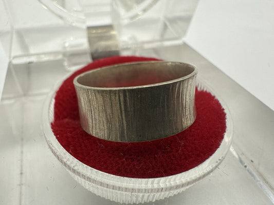 VINTAGE BREITER 830 SILBER RING MASSIV GR.52