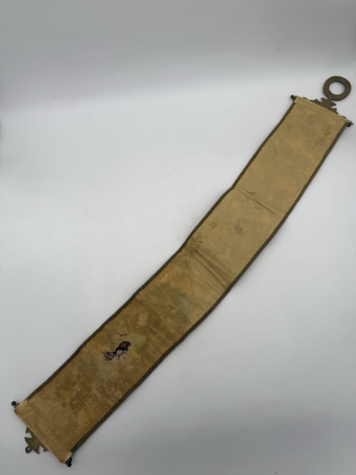 HANDGESTRICKTER KLINGELZUG GLOCKENSTRANG WANDBANDEROLE GLOCKENZUG