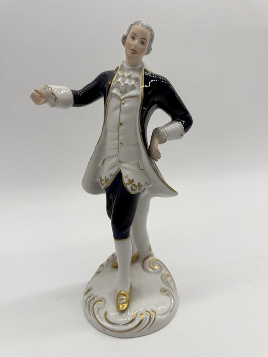BOHO ROYAL BOHEMIAN FIGUR DUX KERAMIK FIGUR ROKOKO CAVALIER TÄNZER
