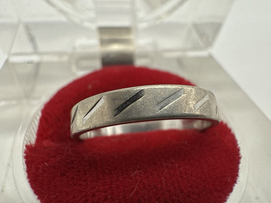 VINTAGE 925 STERLING SILBER BAND RING GR.50