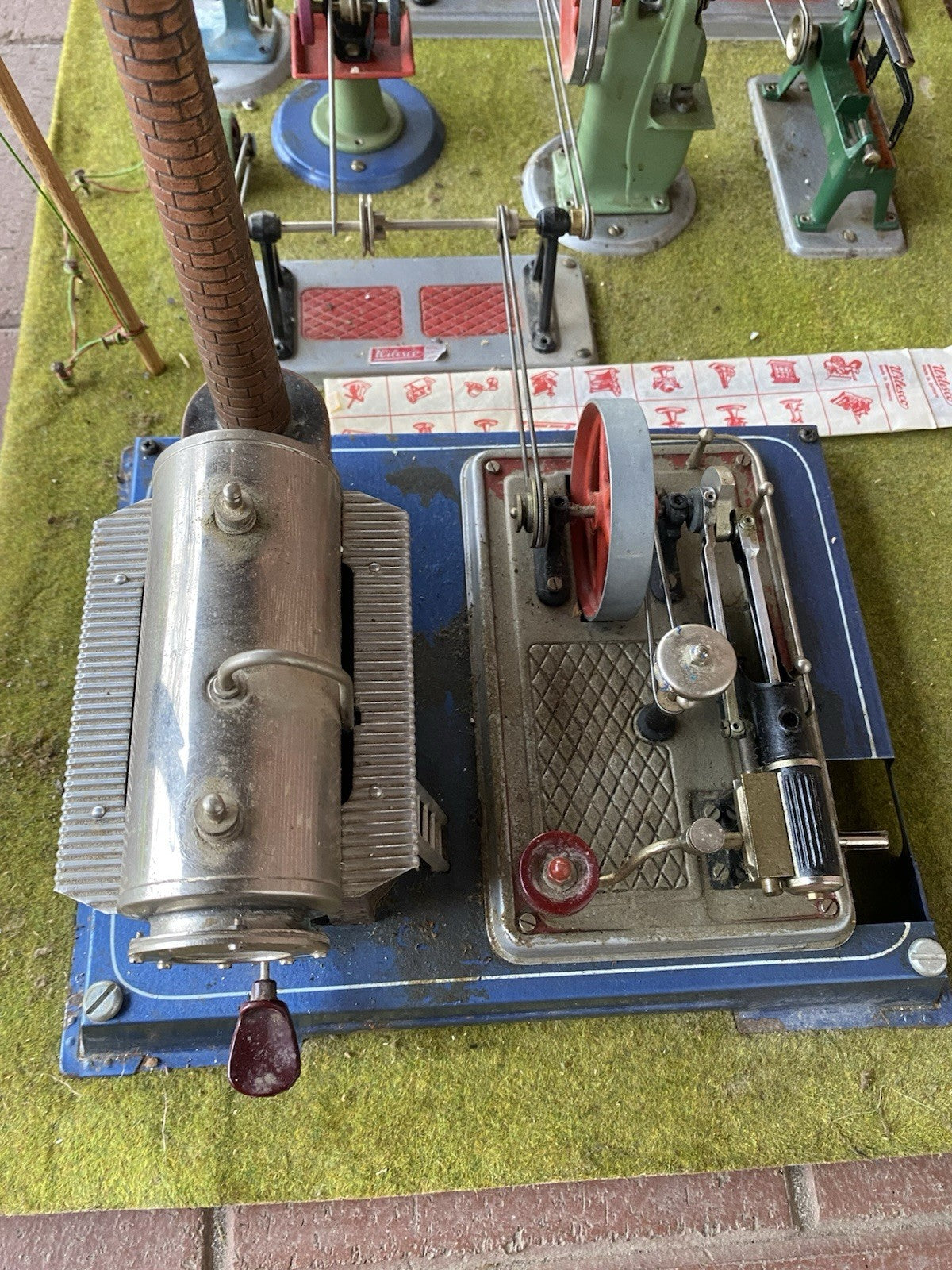 VINTAGE DAMPFMASCHINE WILESCO MIT VIEL ZUBEHÖR