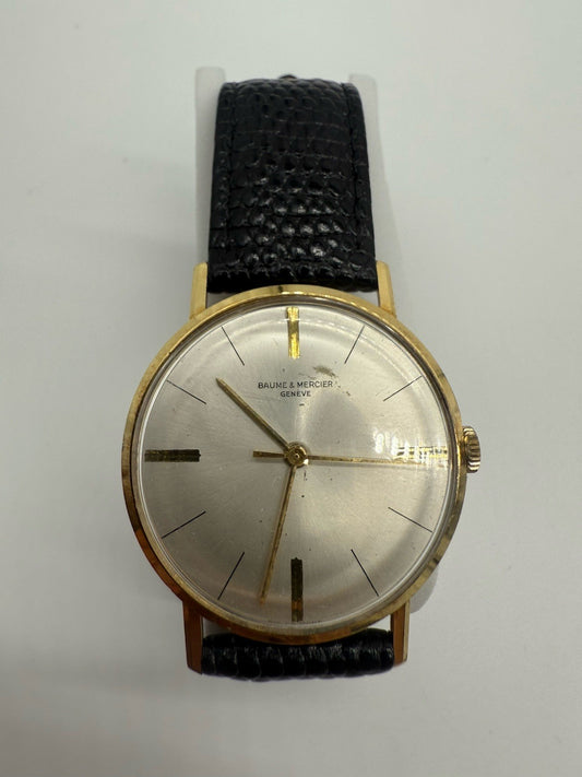 VINTAGE BAUME & MERCIER GENEVE 750/18K GELBGOLD HANDAUFZUG