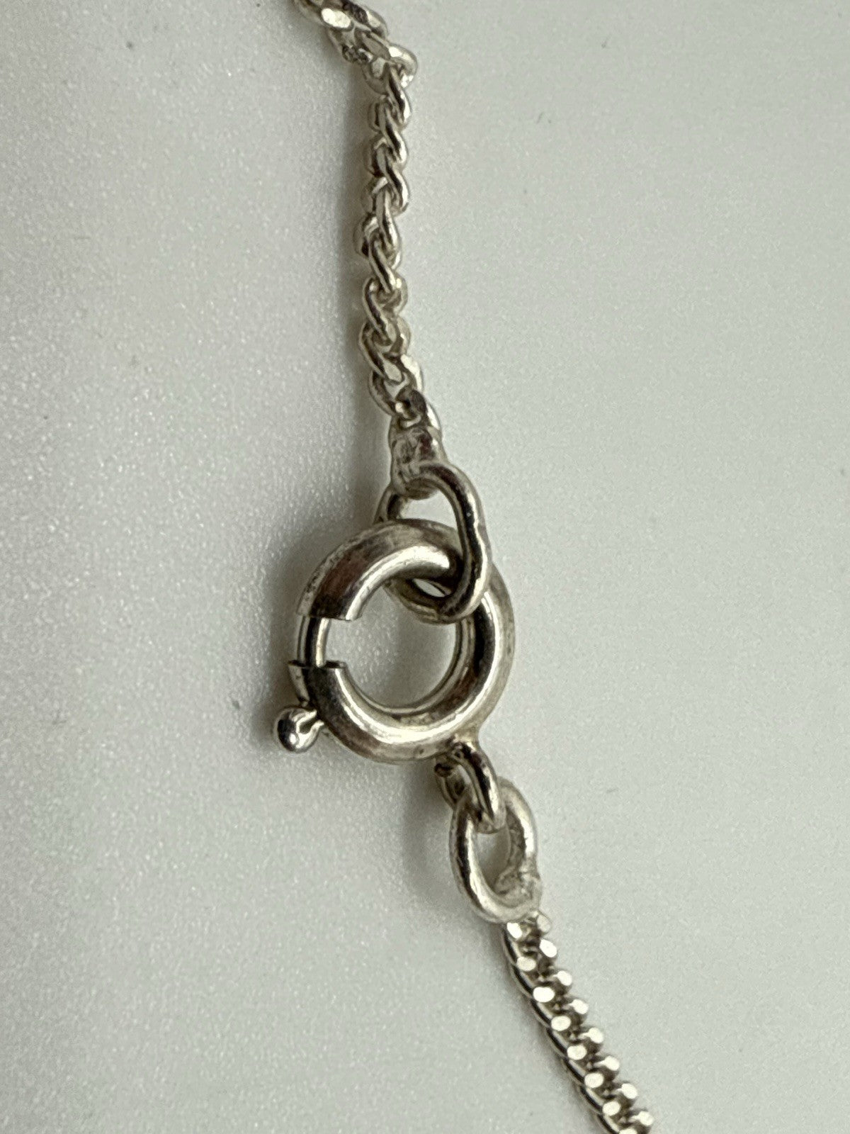 VINTAGE SMILEY ANHÄNGER 925 STERLING SILBER HALSKETTE