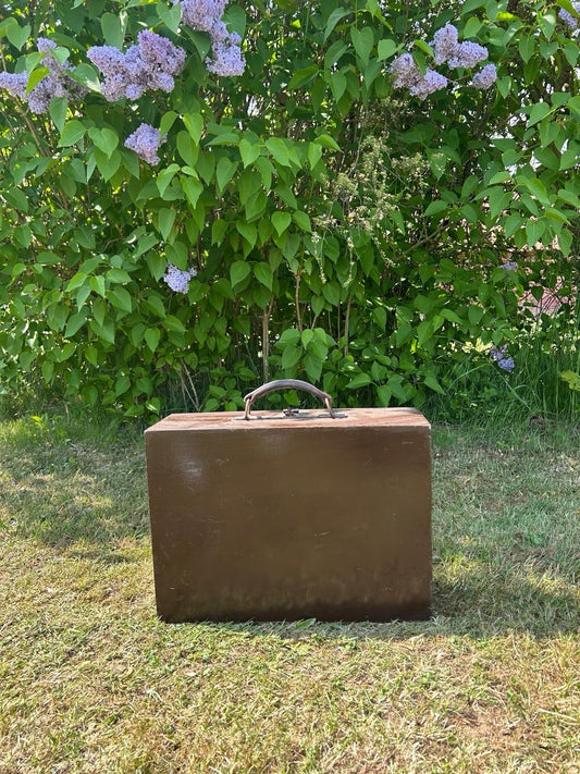 VINTAGE REISEKOFFER 50er JAHRE HARDCASE TASCHE OLDTIMER
