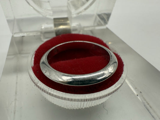 VINTAGE SCHLICHTER TCHIBO RING BANDRING 925er SILBERRING MASSIV GR.57