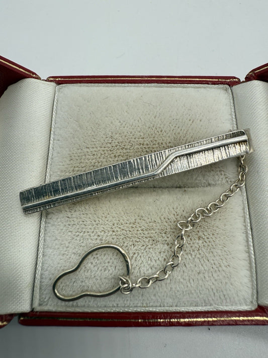 VINTAGE 830 SILBER KRAWATTENNADEL MIT CLIP