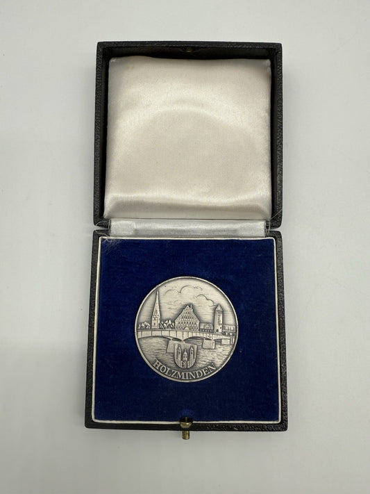 SILBERMEDAILLE 1 UNZE 1000er SILBER STADT HOLZMINDEN JUBILÄUM 100 JAHRE