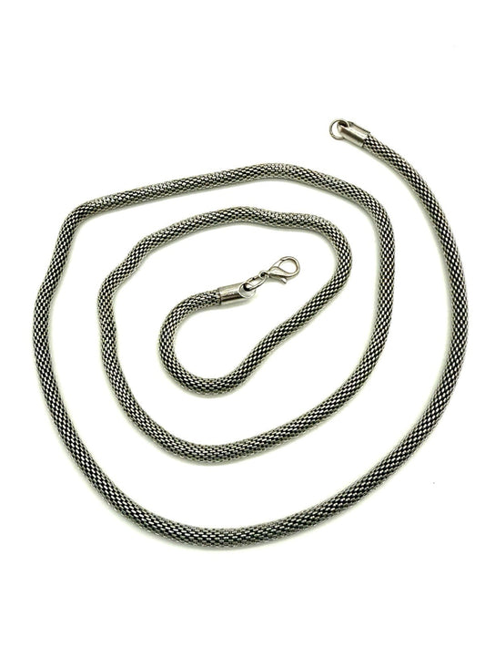 VINTAGE 925 STERLING SILBER MESH HALSKETTE