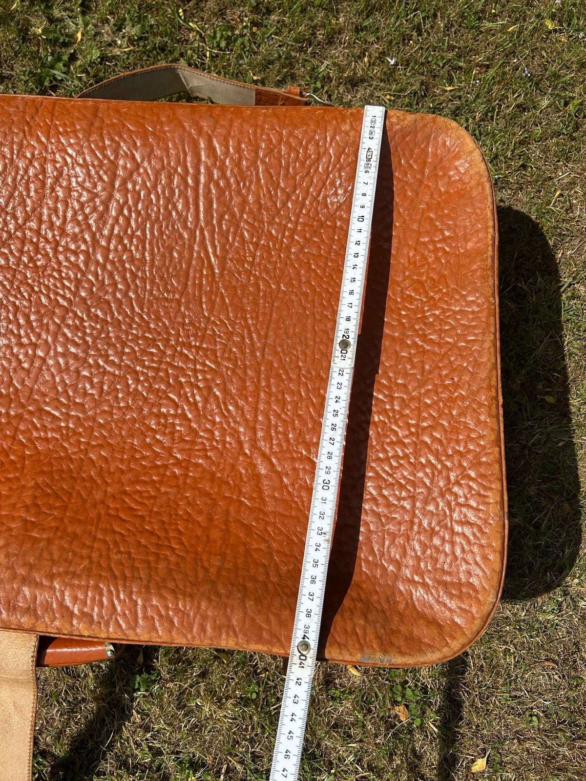 VINTAGE REISEKOFFER LEDERKOFFER BRAUN VINTAGE 60er JAHRE OLDTIMER TASCHE