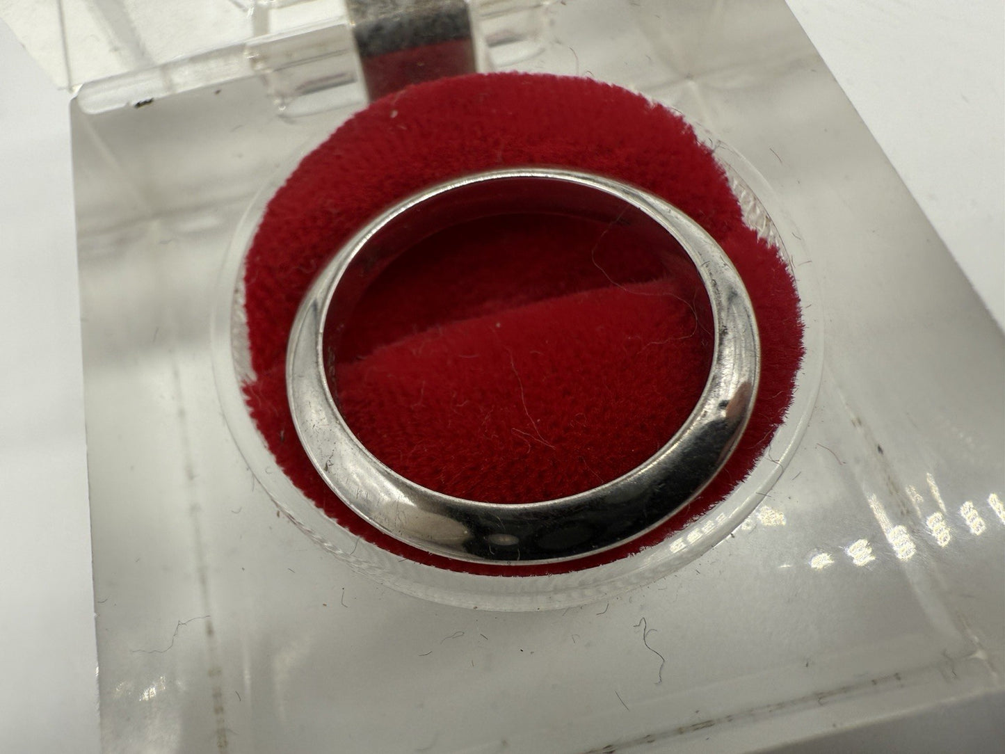 VINTAGE SCHLICHTER TCHIBO RING BANDRING 925er SILBERRING MASSIV GR.57