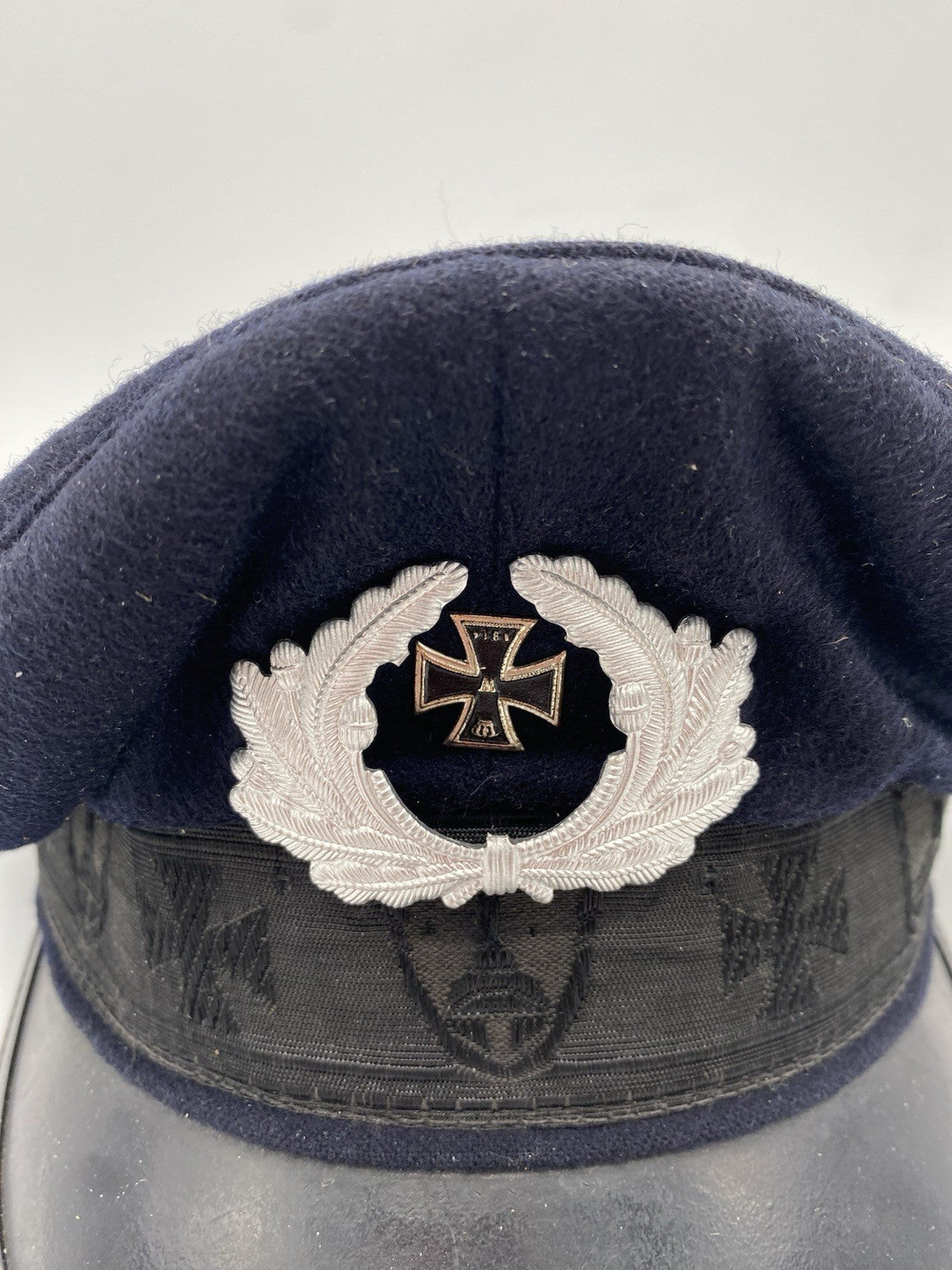 ALTE SCHIRMMÜTZE KYFFHÄUSERBUND MIT EISERNEN KREUZ 1914