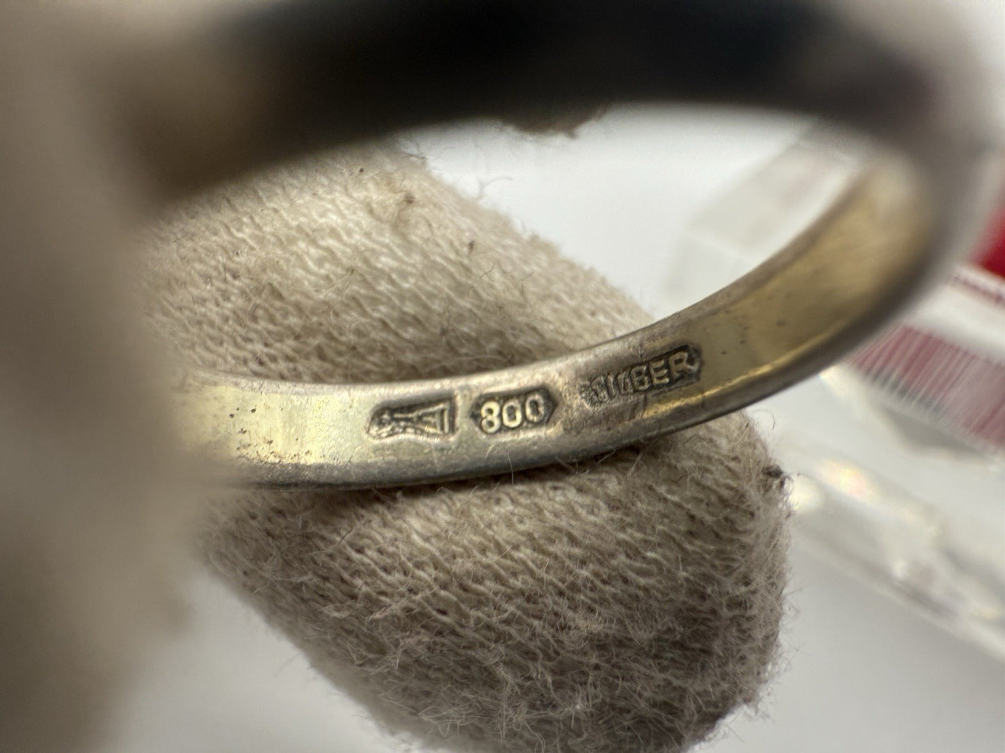 VINTAGE ZEITLOSER 800 SILBER RING EHERING GR.52
