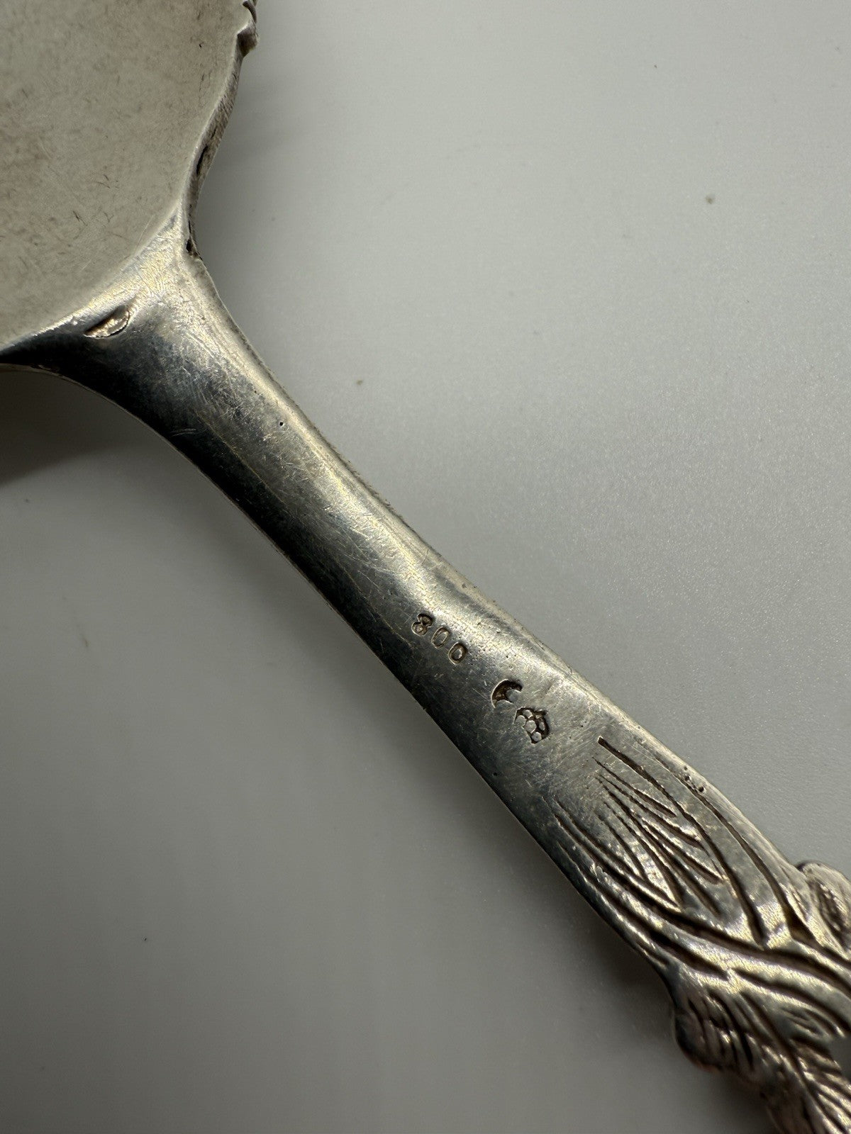 ANTIK TORTENHEBER KUCHENHEBER BESTECK HILDESHEIMER ROSE 800 SILBER
