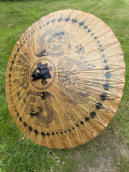 VINTAGE AUTHENTISCHER JAPANISCHER REGENSCHIRM ASIATIKA