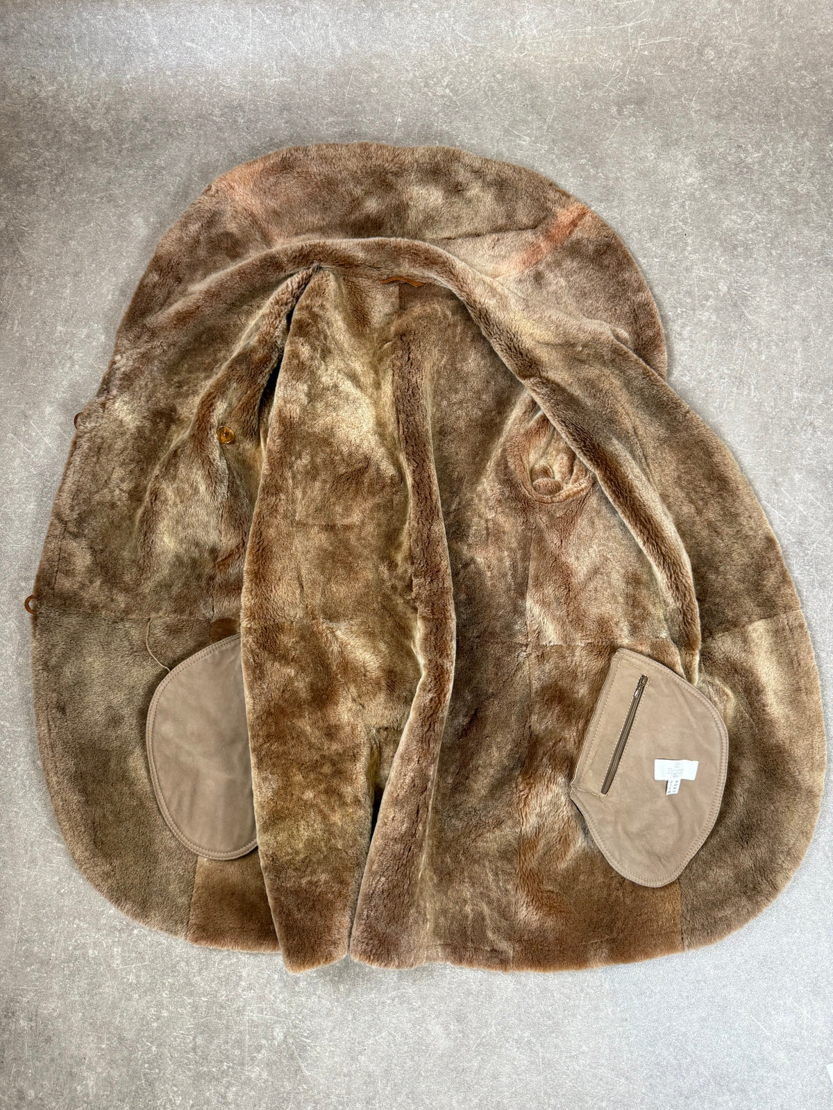 Élégance Paris Vintage Lammfellmantel Damen Gr. 38 – Shearling Cognac
