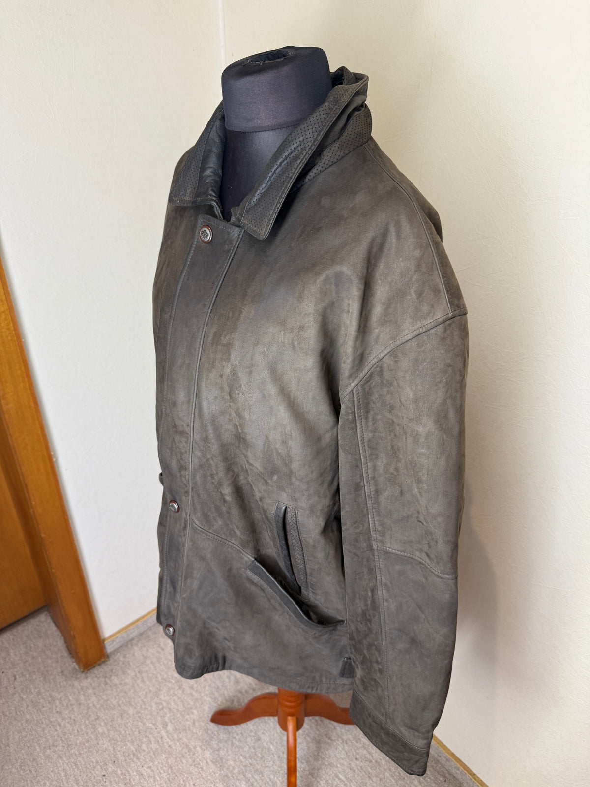 Leather Deluxe by P&G Herren Lederjacke Gr. 30 – Echtleder Braun Vintage