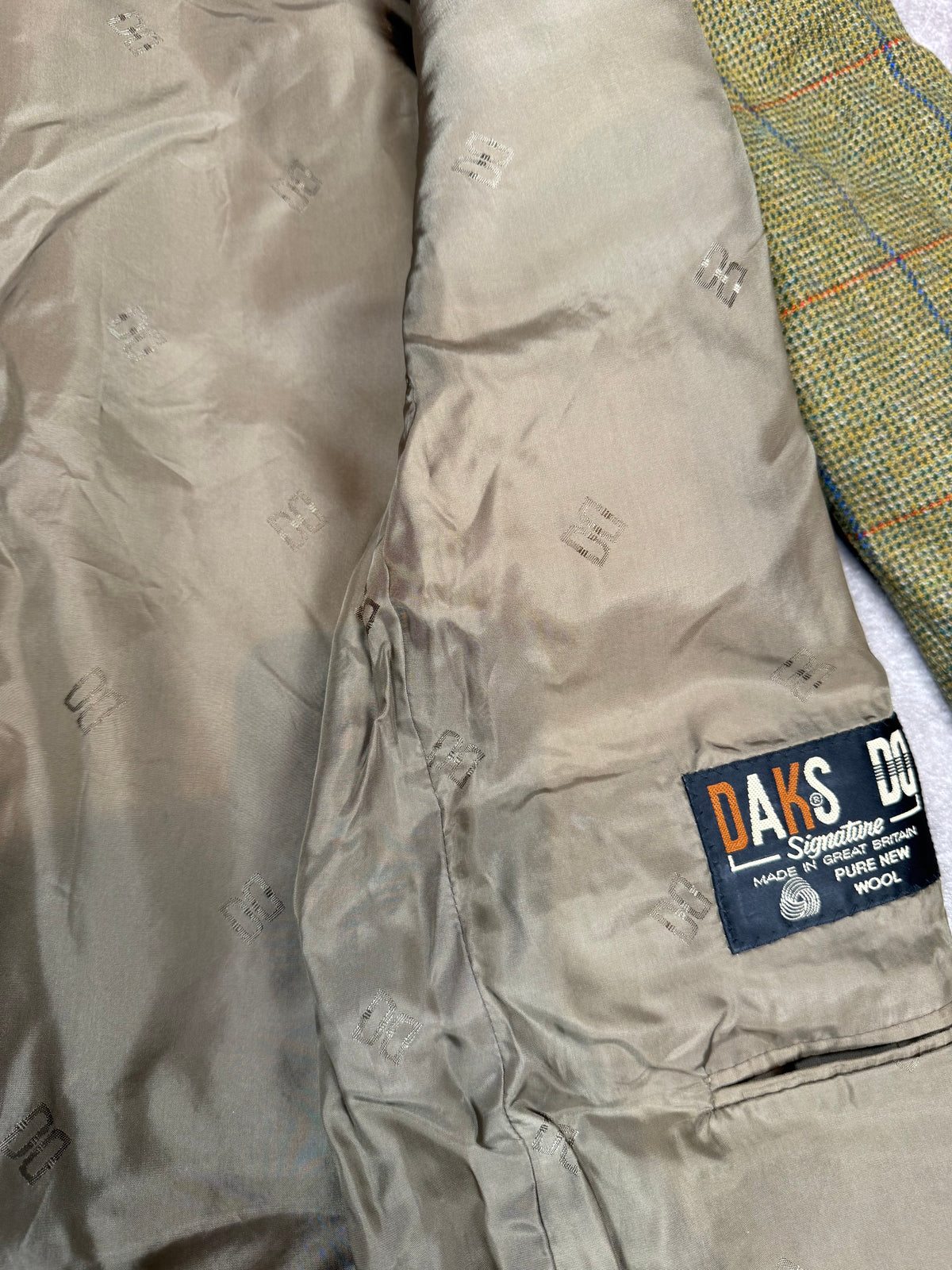 Vintage DAKS Signature Tweed Sakko – Pure New Wool – Made in Great Britain