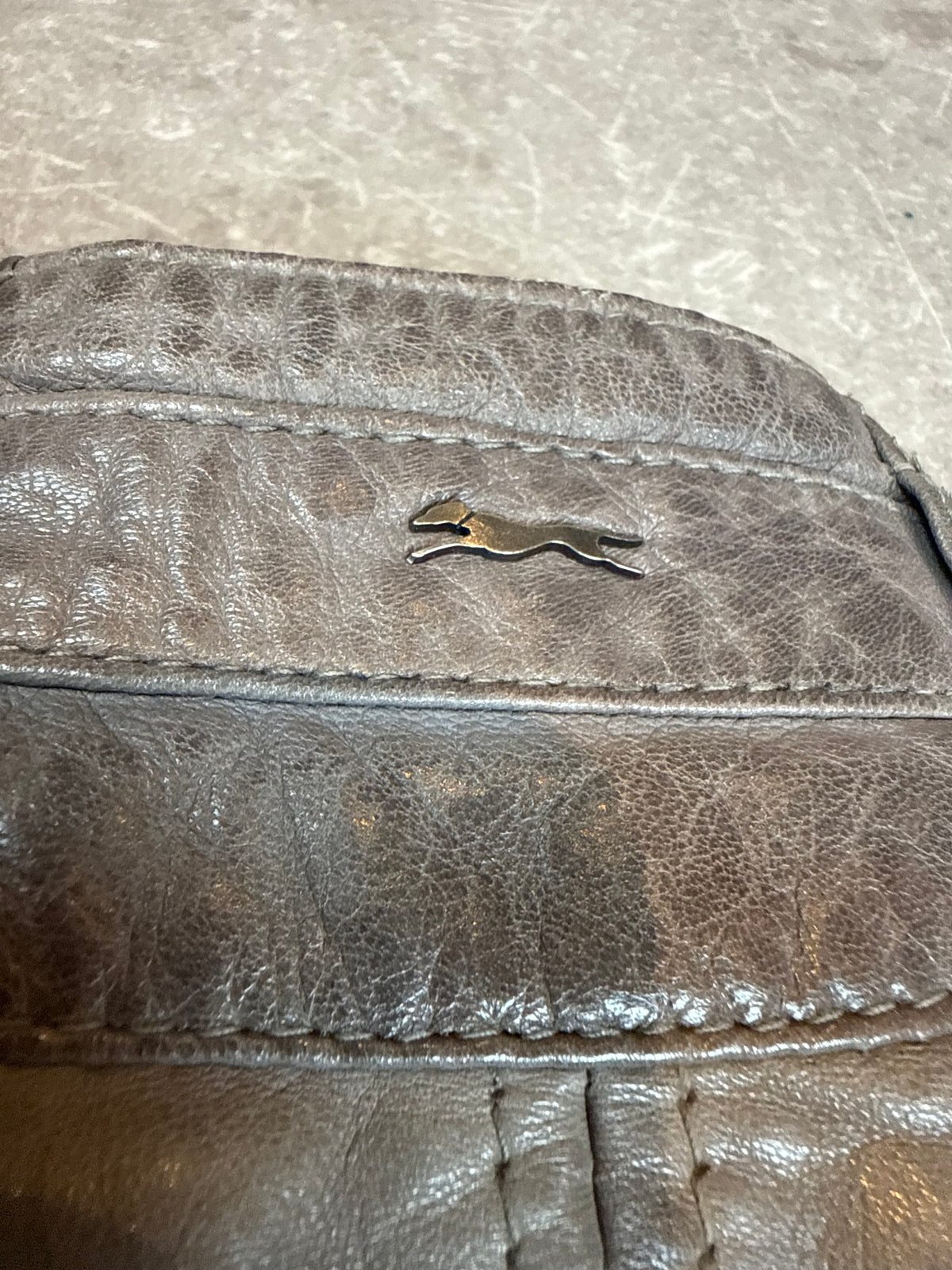 Engbers Lederjacke Herren Gr. 52 Grau Lamm Nappa Biker Übergangsjacke Echtleder