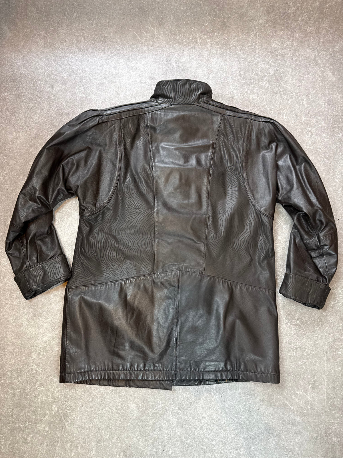 Vintage Lederjacke Damen Braun Echtleder 80er 90er Übergangsjacke Gr. 38