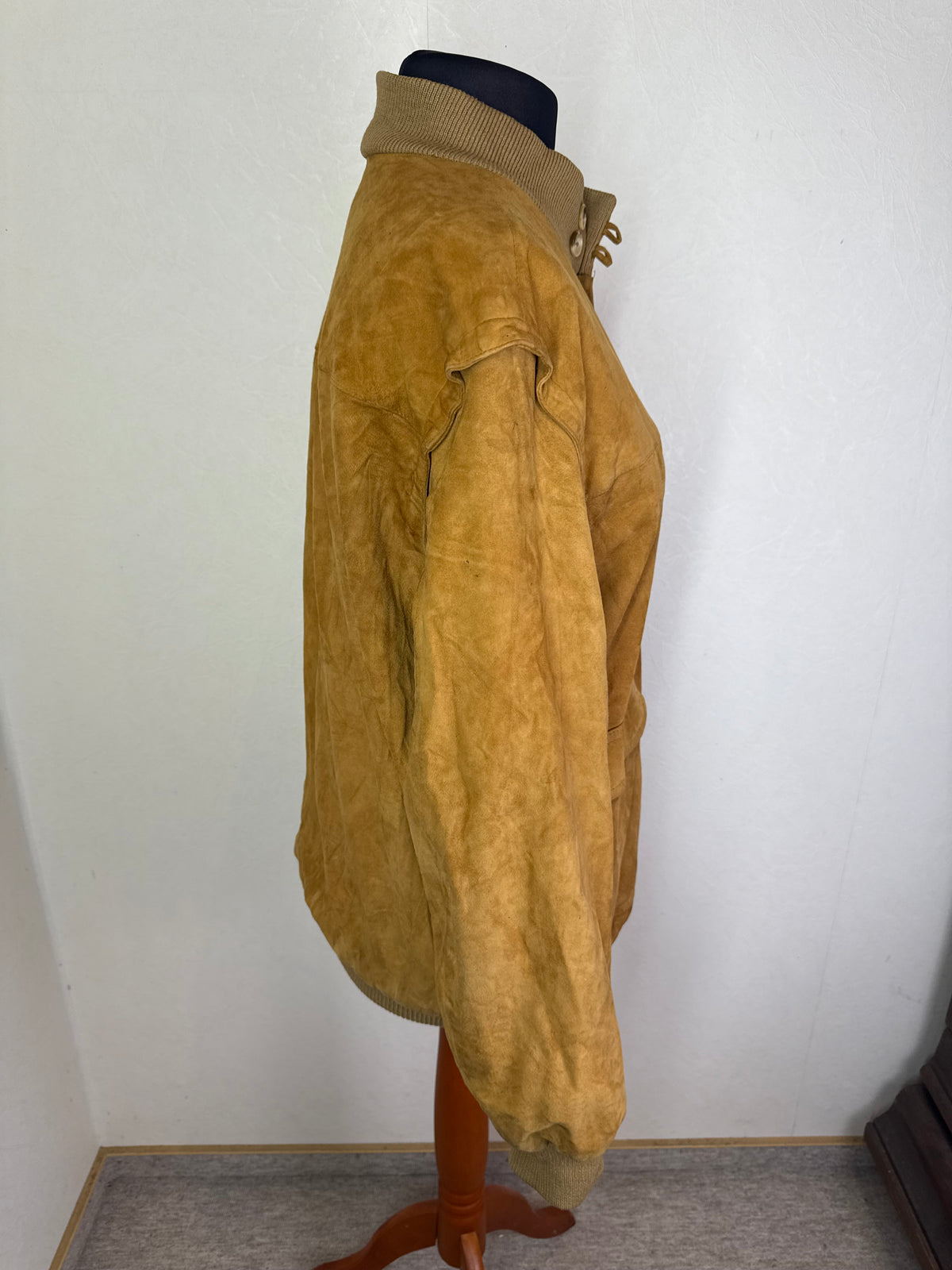 Vintage Gucci Wildleder Lederjacke Bomberjacke Braun Herren Gr. 54 Suede Blouson