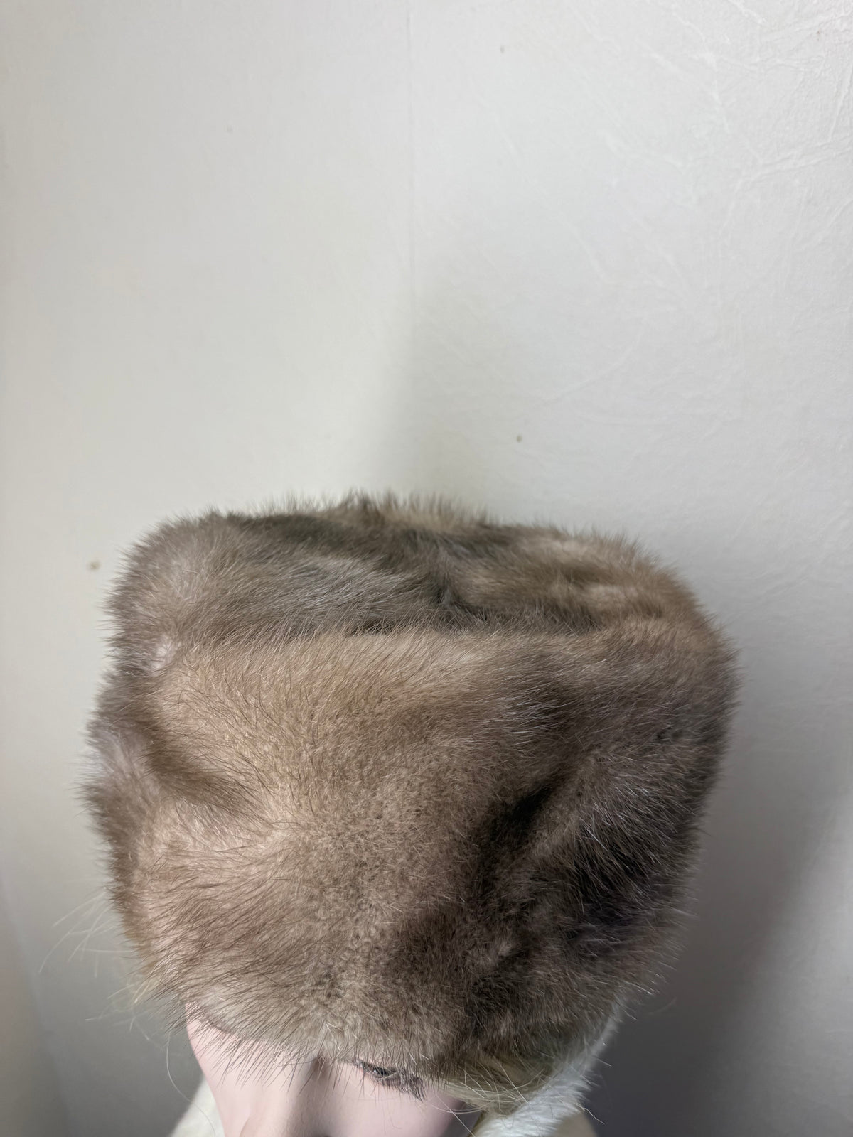 Vintage Nerz Pelzmütze Echtpelz Braun Russische Wintermütze Damen Luxury Fur Hat