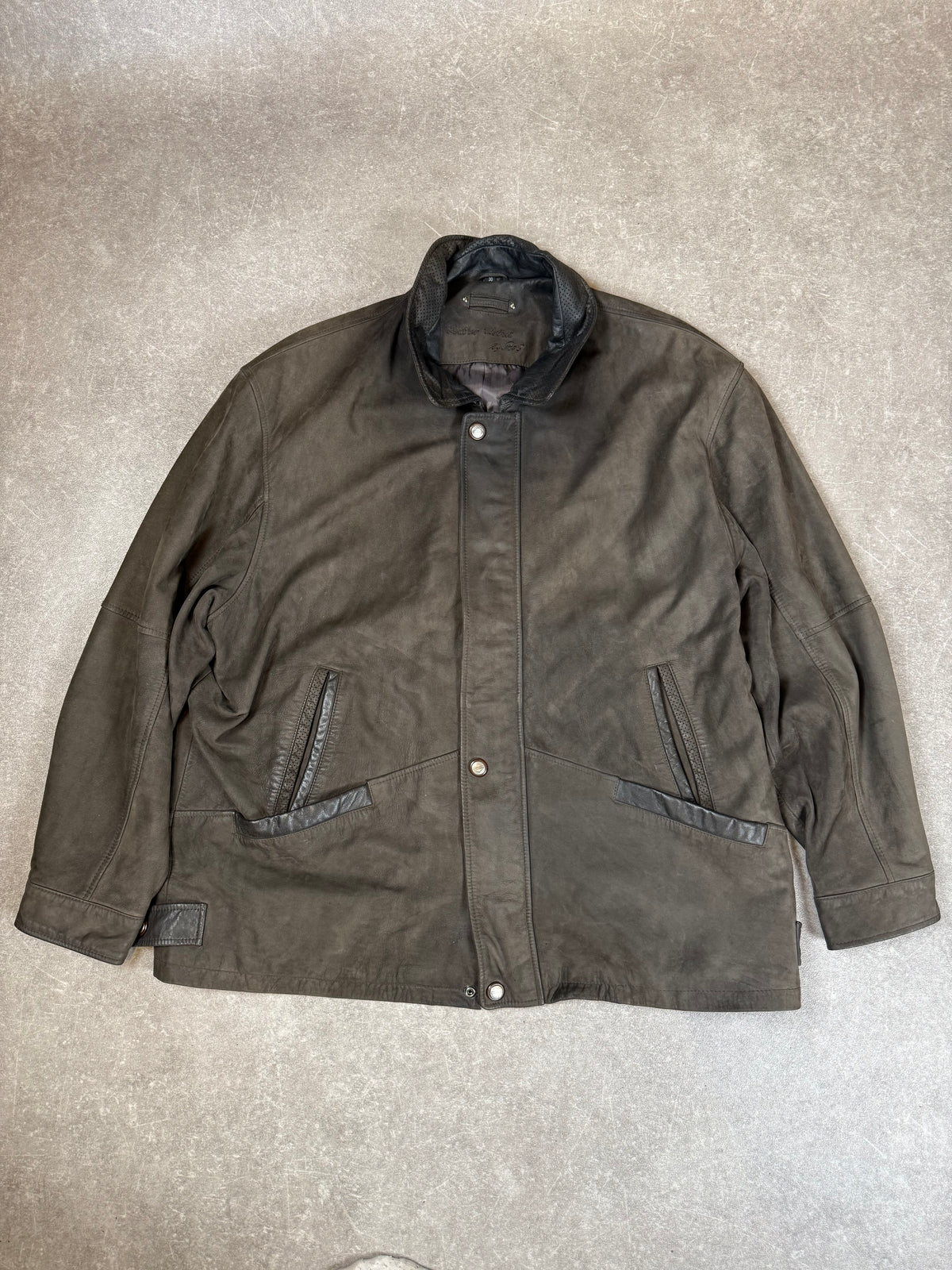 Leather Deluxe by P&G Herren Lederjacke Gr. 30 – Echtleder Braun Vintage