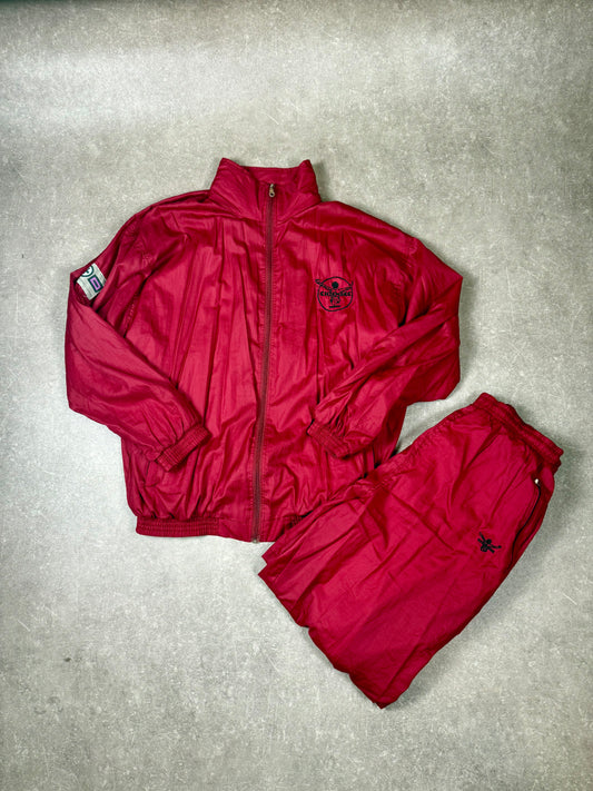 Vintage Chiemsee Windsurfing Trainingsanzug 90er Rot Jacke & Hose Gr. M